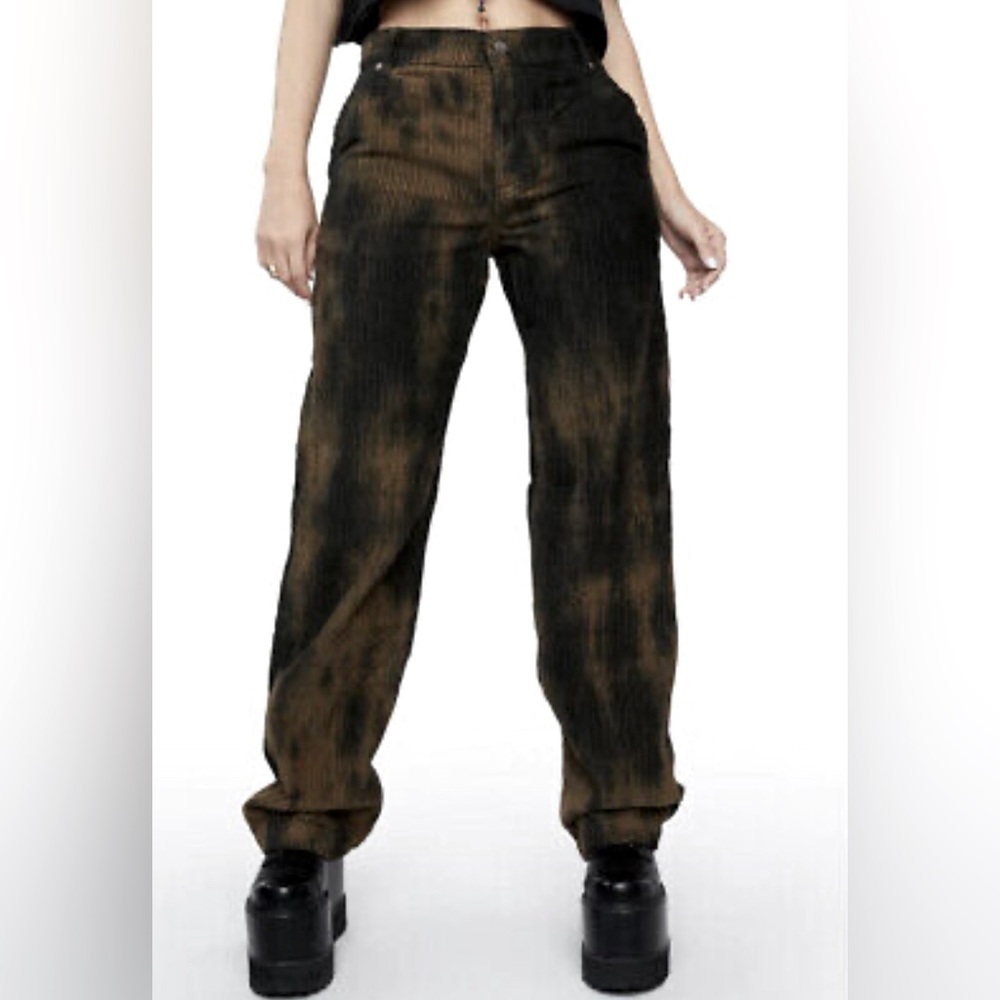 Free People Reese Pitched Straight Corduroy Jeans Brown Size 29🔥